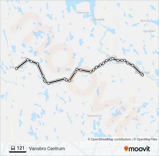 121  Line Map