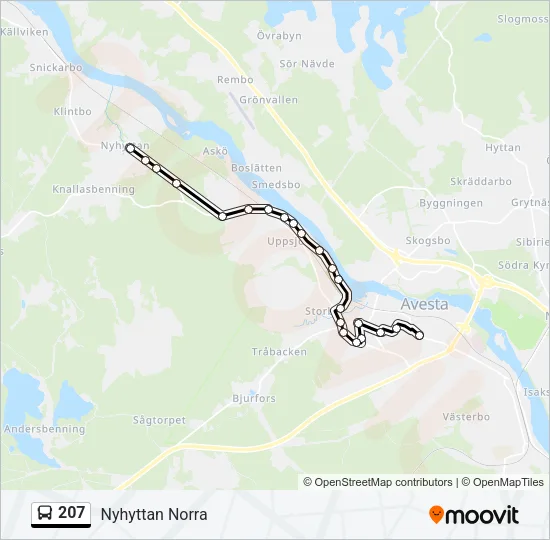 207  Line Map