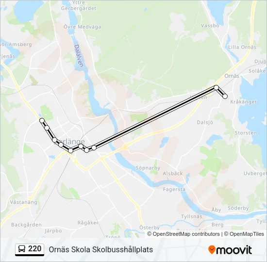 220  Line Map