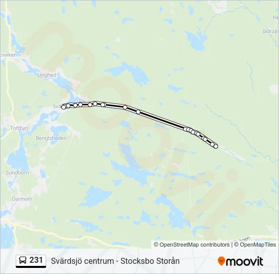 231 Bus Line Map