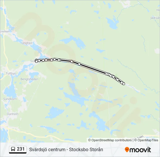 231 Bus Line Map