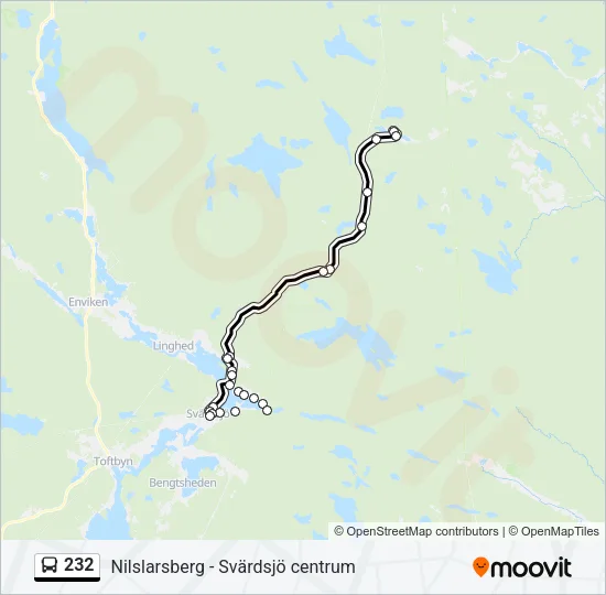 232 Bus Line Map