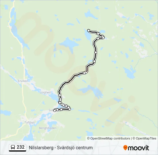 232 Bus Line Map