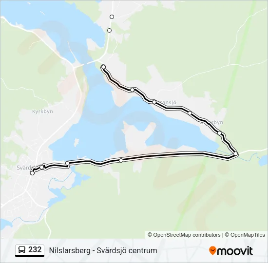 232 Bus Line Map