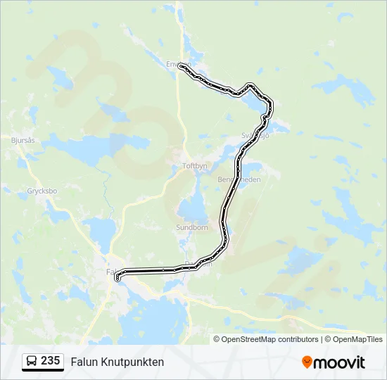 235 Bus Line Map
