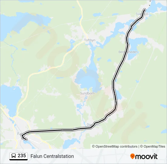 235 Bus Line Map