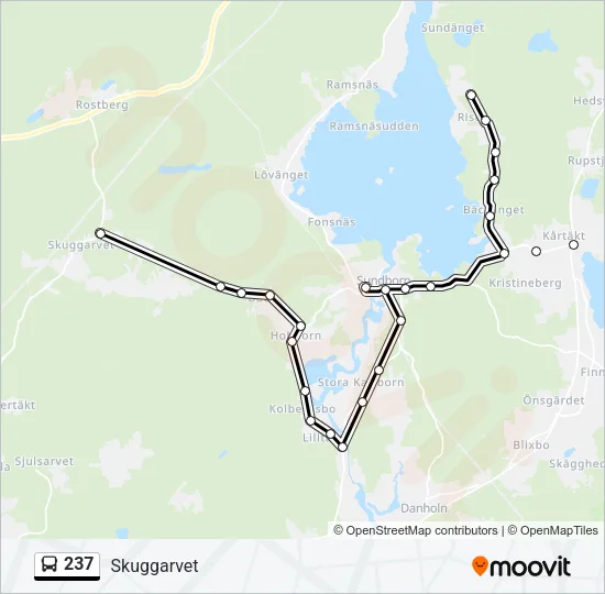 237 Bus Line Map