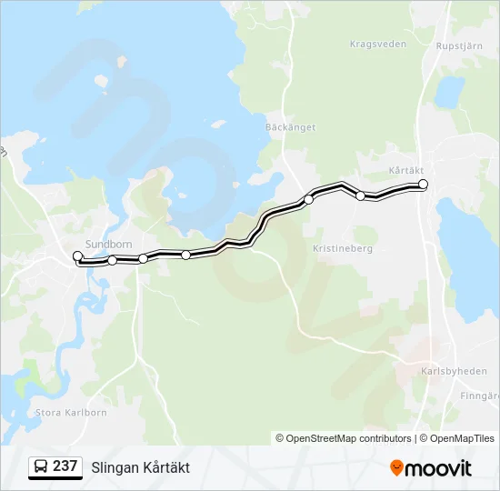 237 Bus Line Map