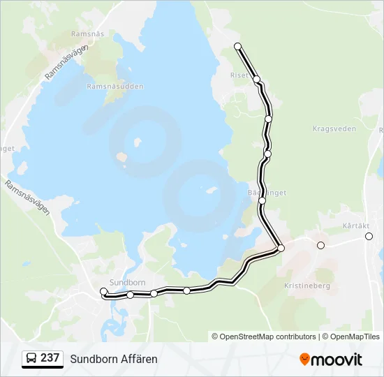 237 Bus Line Map