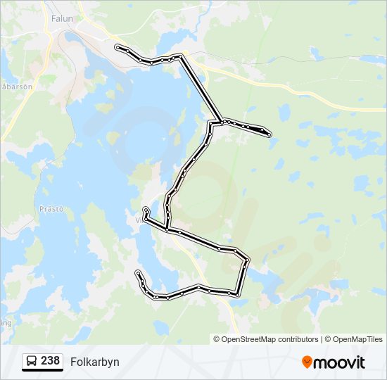 238 Route: Schedules, Stops & Maps - Folkarbyn (Updated)