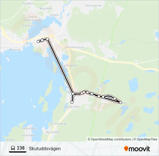 238 Bus Line Map