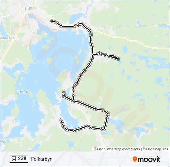 238 Bus Line Map