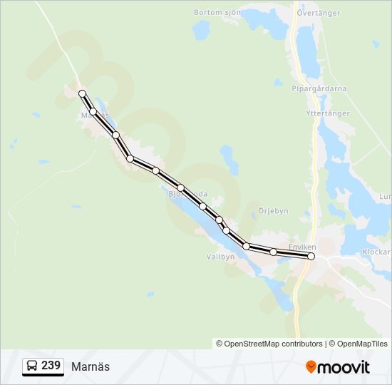 239 Route: Schedules, Stops & Maps - Marnäs (Updated)