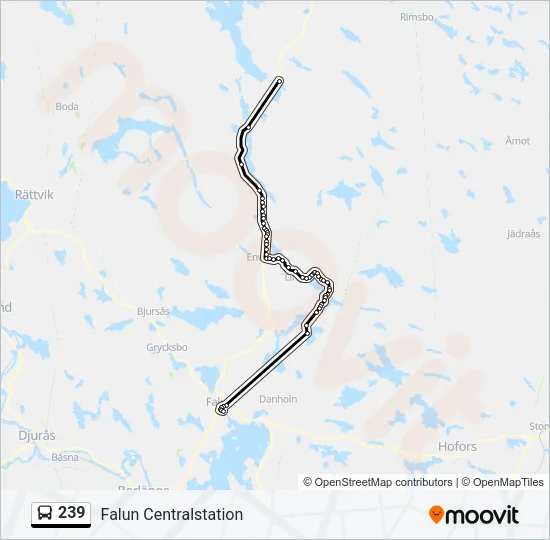239 Bus Line Map