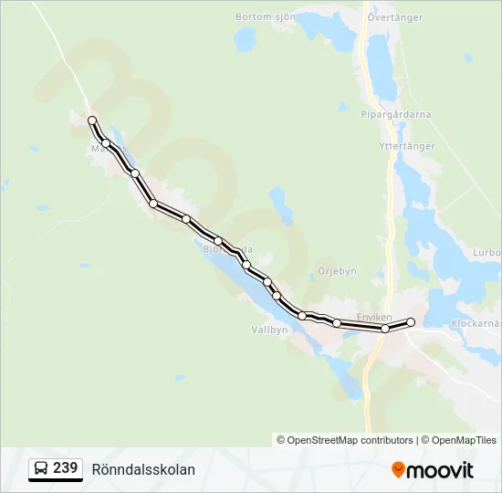 239 Bus Line Map