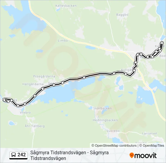 242 Bus Line Map