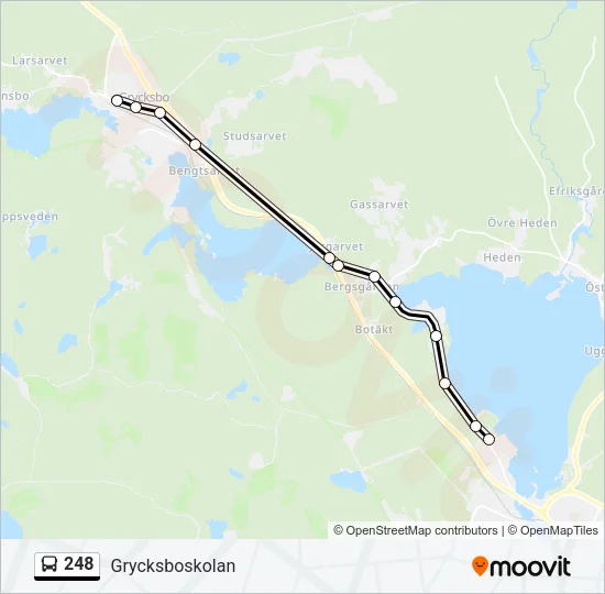248 Bus Line Map