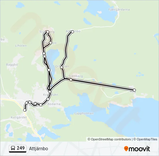 249 Bus Line Map
