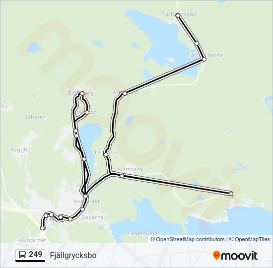 249 Bus Line Map
