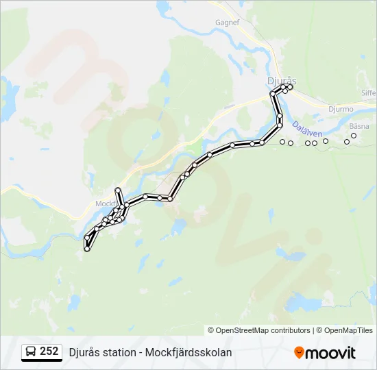 252 Bus Line Map