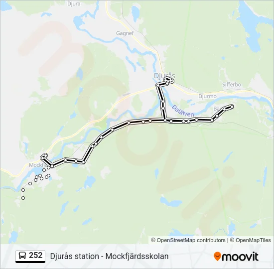 252 Bus Line Map