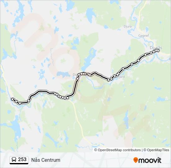 253 Bus Line Map