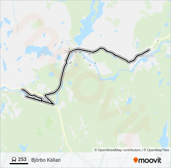 253 Bus Line Map
