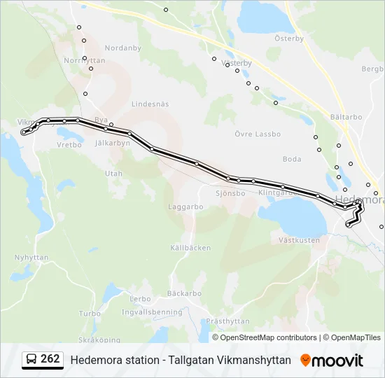 262 Bus Line Map