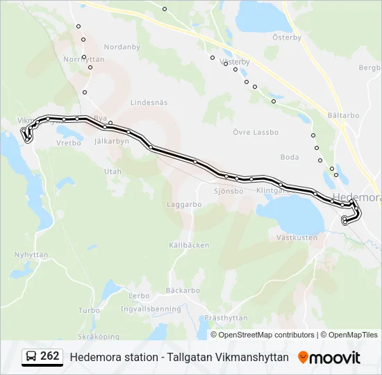 262 Bus Line Map