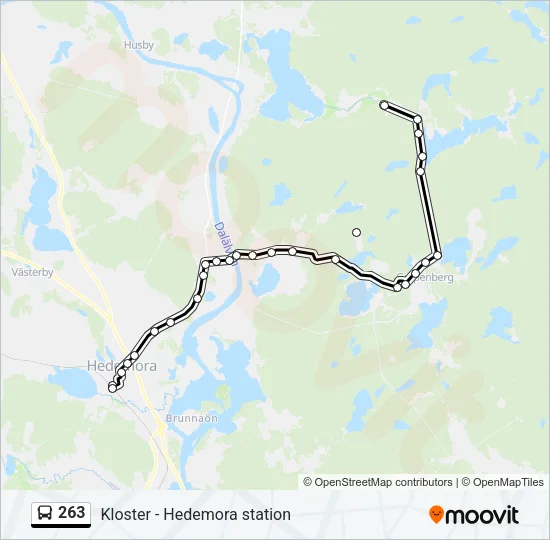 263 Bus Line Map