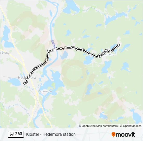 263 Bus Line Map
