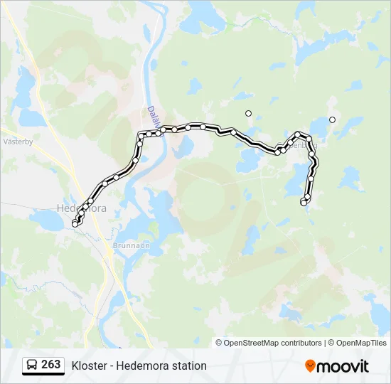 263 Bus Line Map