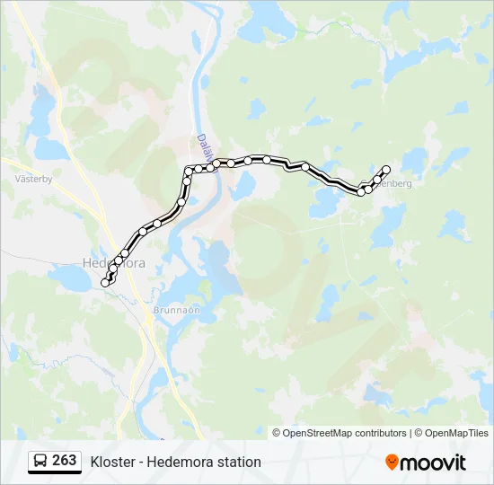 263 Bus Line Map