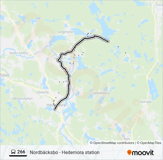 266 Bus Line Map
