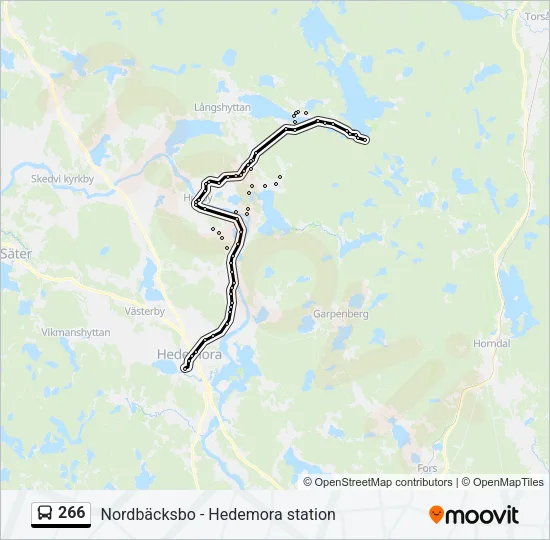266 Bus Line Map