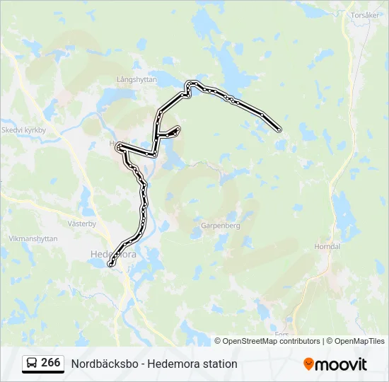 266 Bus Line Map
