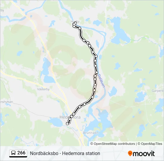 266 Bus Line Map