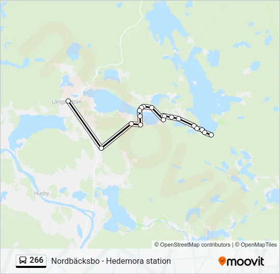 266 Bus Line Map