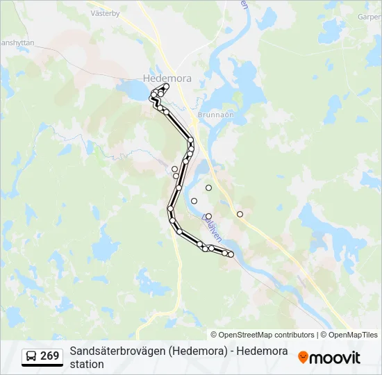 269 Bus Line Map