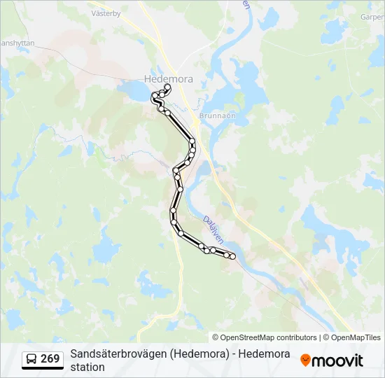 269 Bus Line Map