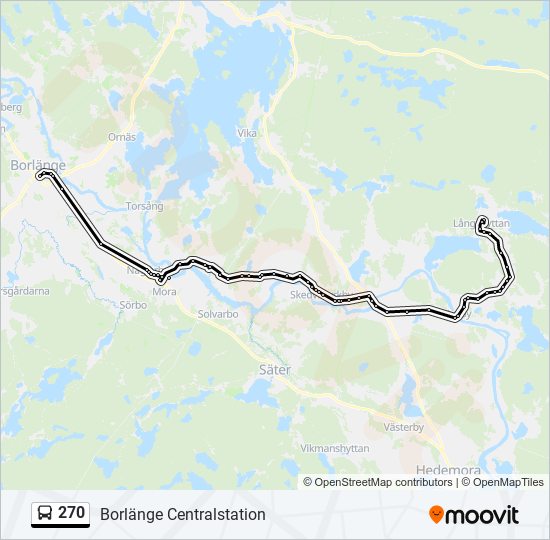 270 bus Line Map