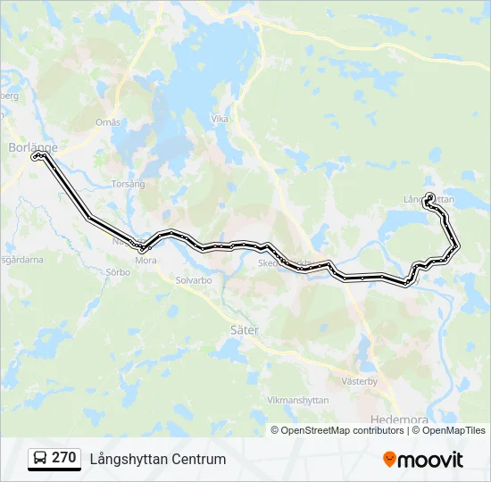 270 Bus Line Map