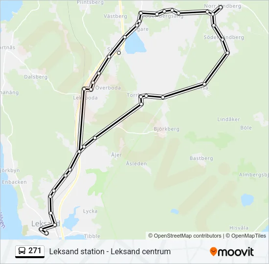 271 Bus Line Map