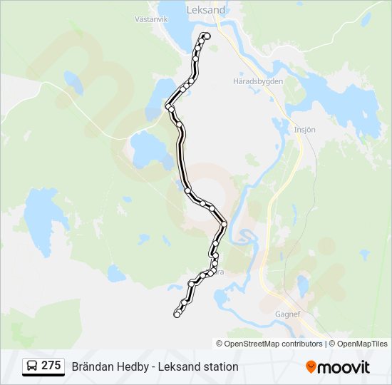 275 Route: Schedules, Stops & Maps - Åkerö Skola (Updated)