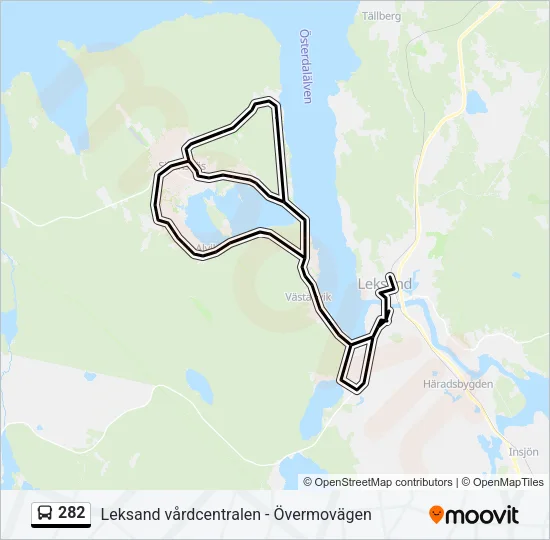 282 Bus Line Map