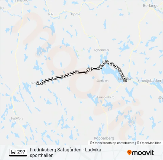 297 Bus Line Map