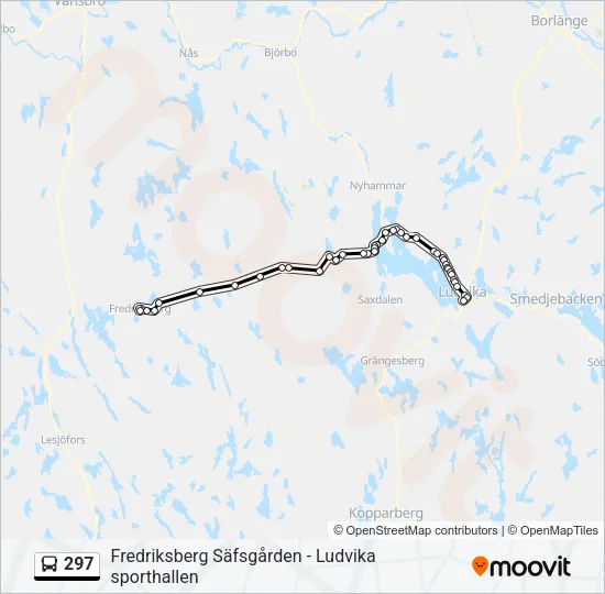 297 Bus Line Map