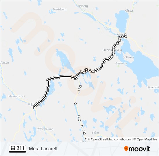 311  Line Map