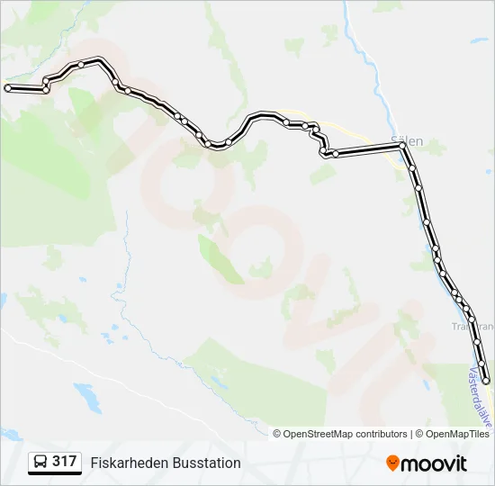 317 Bus Line Map