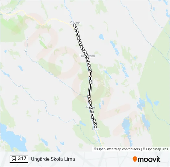 317 Bus Line Map